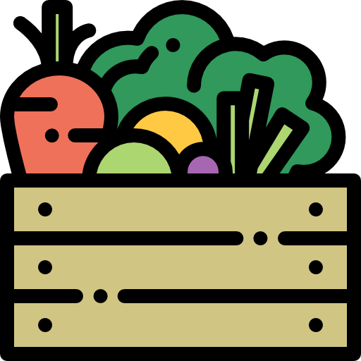 Vegetable basket icon